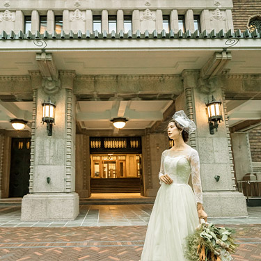 結婚式場と花嫁